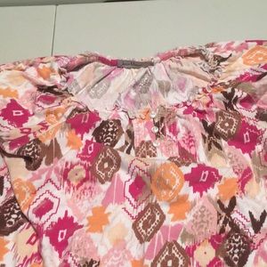 Woman’s patterned top